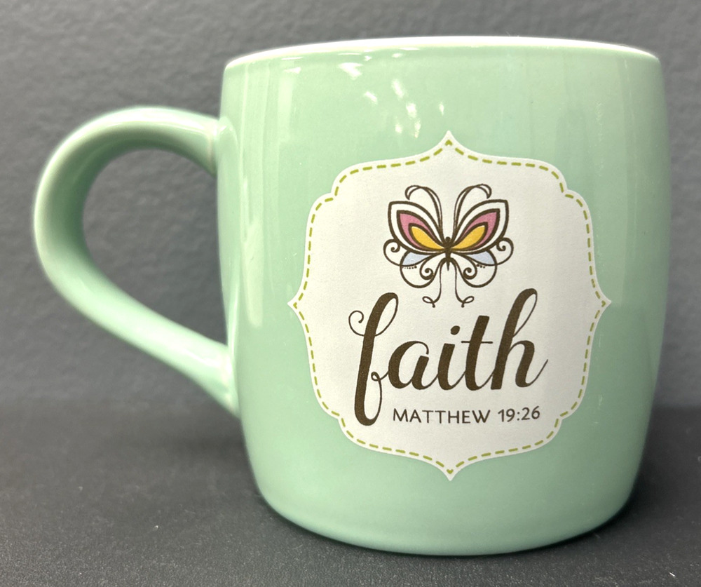 Lighthouse Christian Products Faith Matthew 19:26 Coffee Cocoa Tea Ceramic Mug